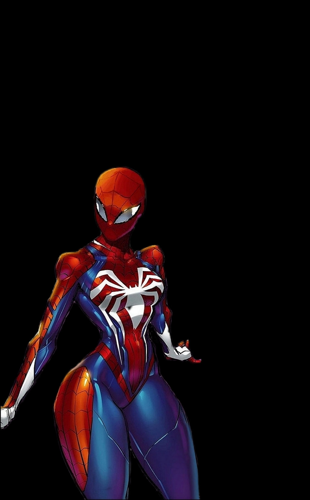 1girls, ass, big ass, bodysuit, breasts, curvy, edited, female, female only, human, human only, marvel, marvel comics, mayday parker, small breasts, small waist, solo, solo female, spider-girl, spider-man (series), thick thighs, tight clothing, tight fit, wide hips