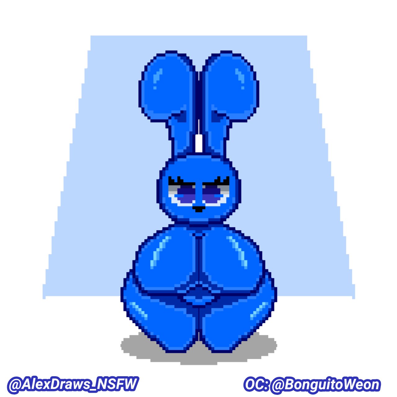 alexdraws_nsfw anthro big_breasts bongo_(series) bongo_chiquito bonguitoweon breasts bunny pixel_art tagme