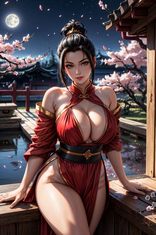 1girls, ai generated, avatar legends, avatar the last airbender, azula, female, female focus, female only, fire nation, royalty, solo, solo female, solo focus, stable diffusion