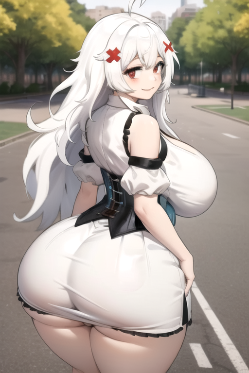 1girls ai_generated ass ass_bigger_than_head big_ass daidouji_(artist) dat_ass erispheria goddess hourglass_figure legs looking_at_viewer looking_back red_eyes thick_ass thick_legs thick_thighs twitch virtual_youtuber voluptuous voluptuous_female vtuber white_hair wide_hips youtube youtube_hispanic