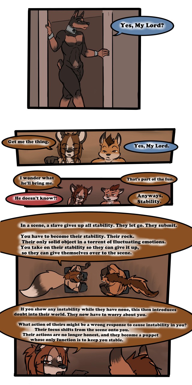 ♠ 1:2 2017 9:18 anthro biped canid collar comic detailed_background dialogue english_text fenrir_(tatsuchan18) fur group hair hi_res male mammal open_mouth sitting spade_(tatsuchan18) speech_bubble standing suit_symbol tatsuchan18 text trio