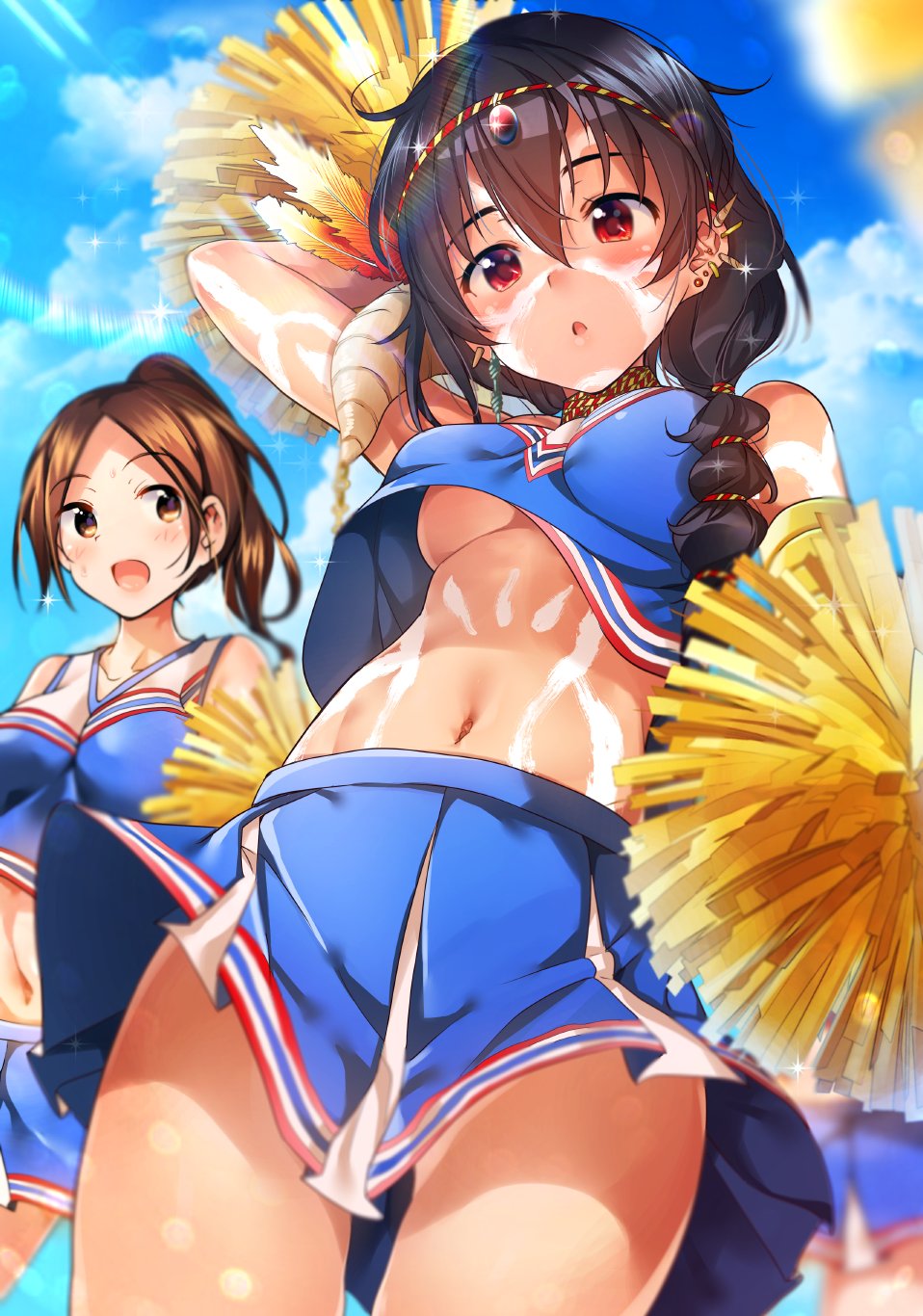 cheerleader female r_kitada tagme underboob