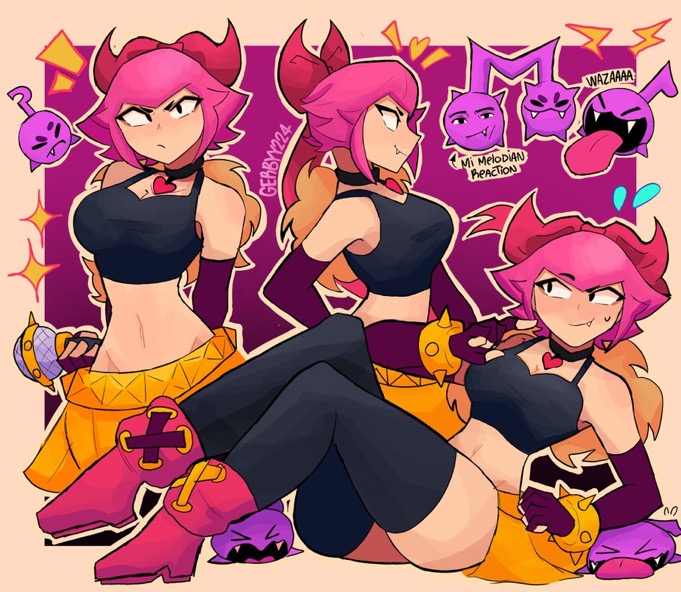 brawl stars, female, gerbyy224, melodie (brawl stars), melodie note (brawl stars), tagme