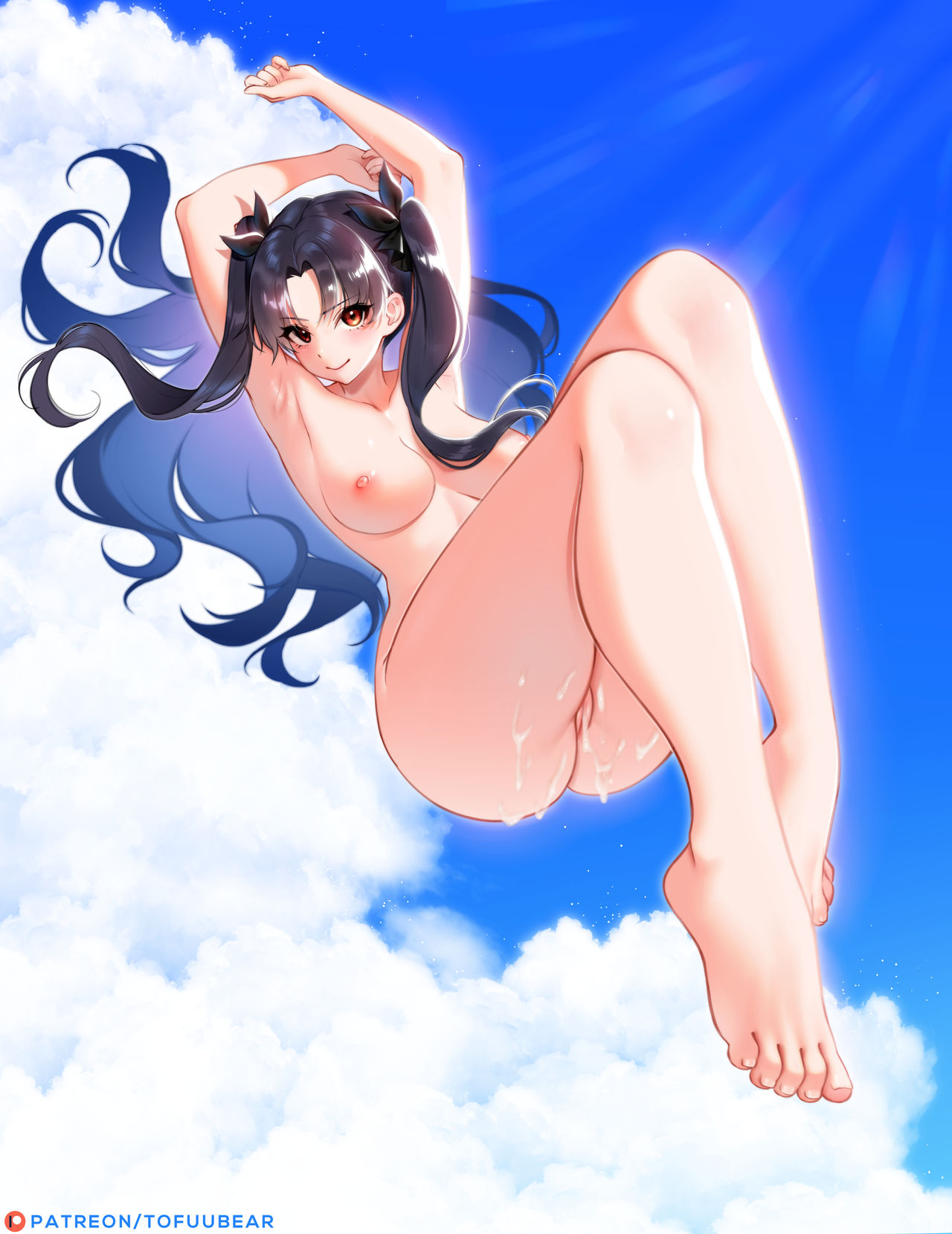 1girls, breasts, fate (series), fate/grand order, female, ishtar (fate), large breasts, long hair, medium breasts, nude, solo, tofuubear