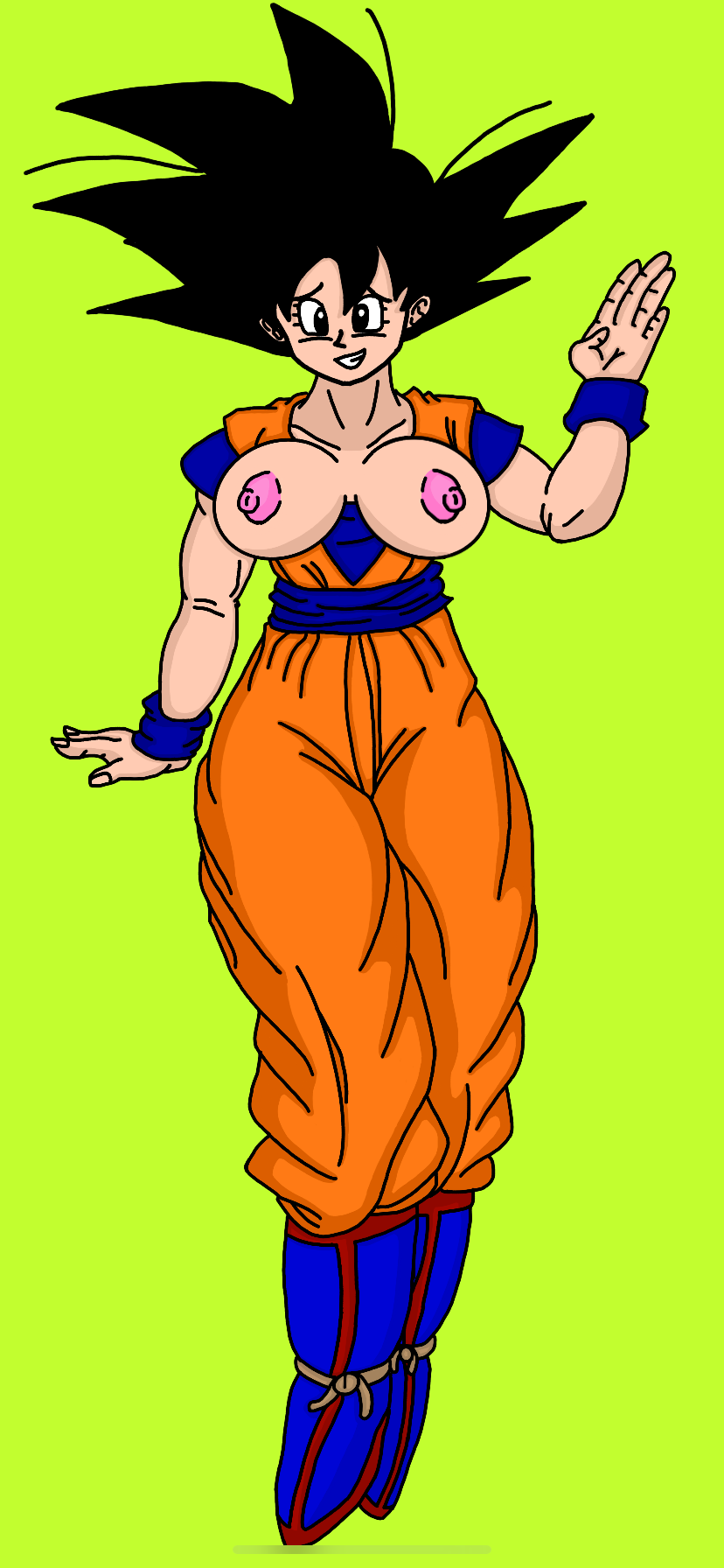 dragon_ball dragon_ball_z female_goku female_saiyan iceboy128 saiyan son_goku