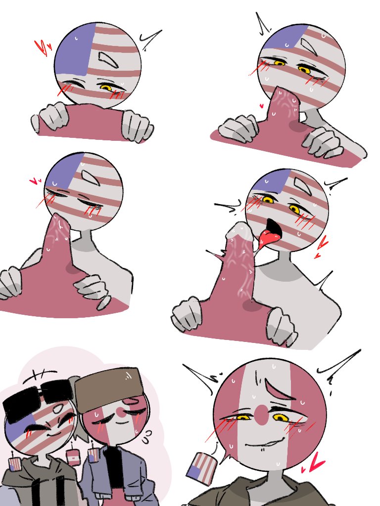 amazing art style, canada (countryhumans), countryhumans, deepthroat, fellatio, gay, incest, male, oral, oral sex, united states of america (countryhumans)