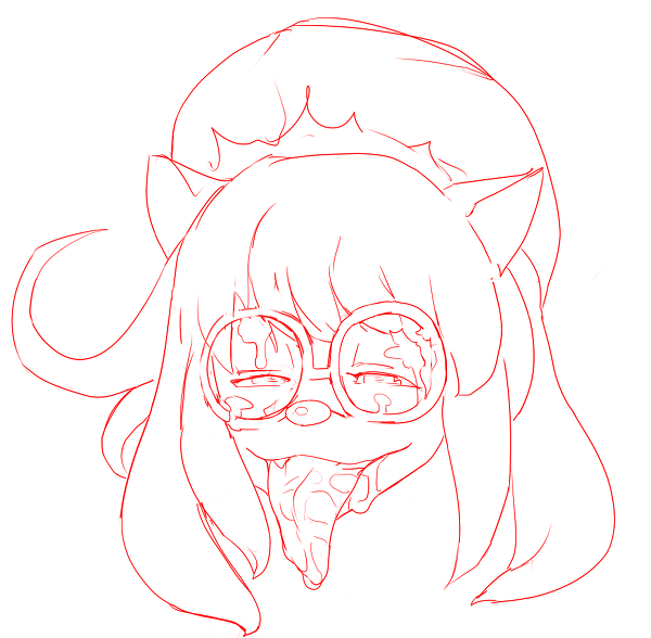 ahe_gao artist_request bedroom_eyes cheadle_yorkshire cum cum_in_mouth cum_on_face cum_on_glasses fake_animal_ears glasses hunter_x_hunter monochrome not_furry sketch tagme