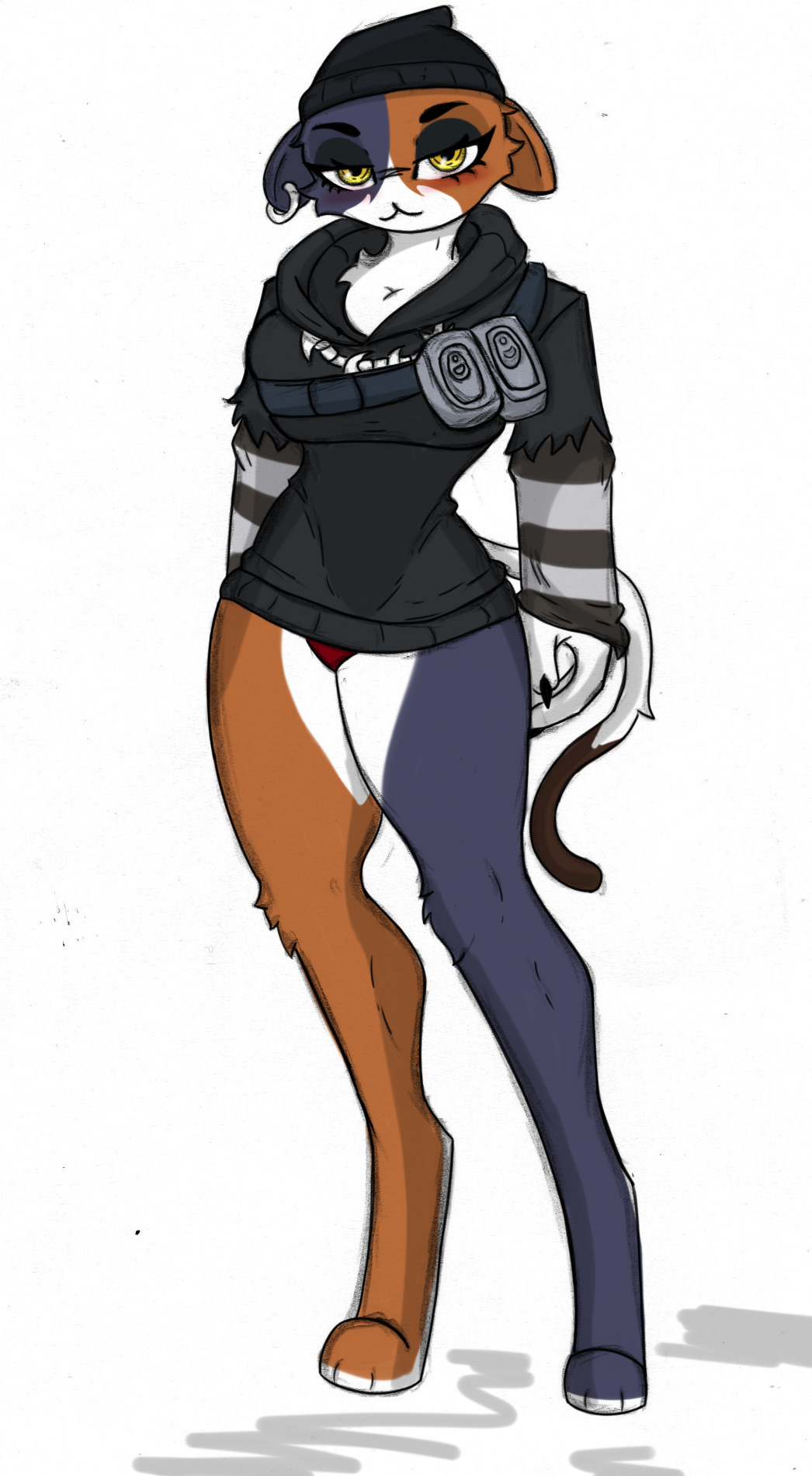 anthro breasts epic_games felid feline female fortnite fur furry furry_only hi_res mammal meow_skulls_(fortnite) pace-maker solo standing tail thick_thighs video_games