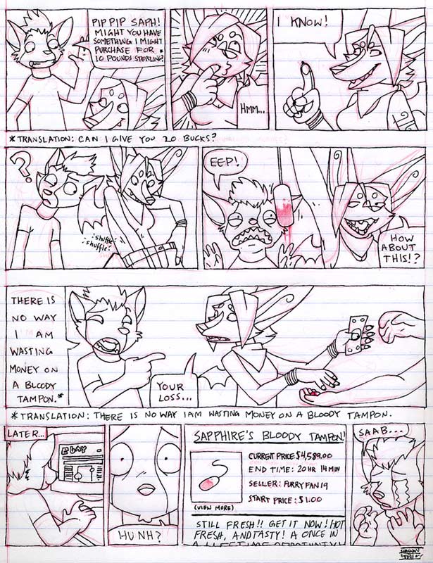 bat blood comic ebay female fursona menophilia menstruation period_blood sapfire tampon