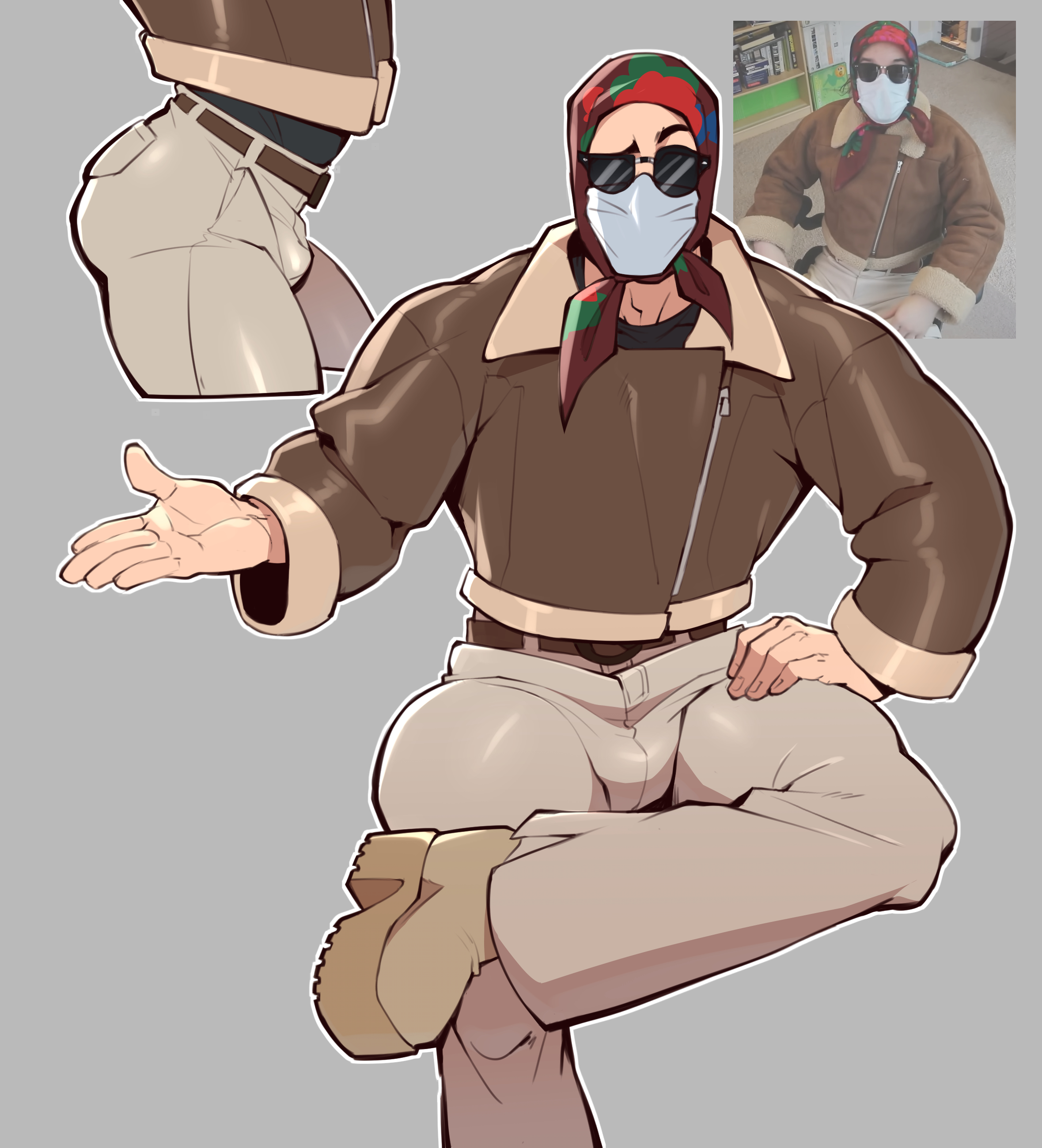 clothed, clothed male, covered, covered eyes, covered face, gay, kwite, masked, masked male, masked men, muto20002, reference, reference image, sketch
