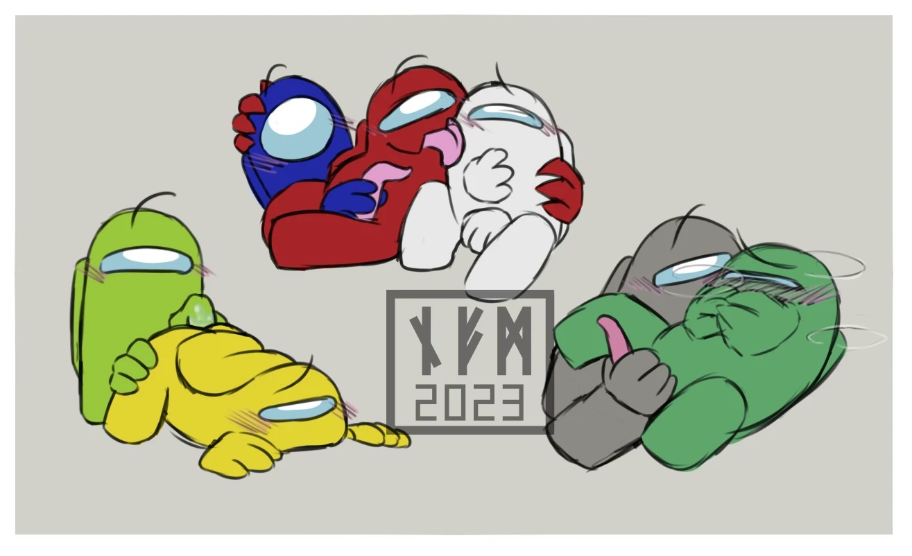 among us, among us (rodamrix), among us blue, among us red, among us white, among us yellow, fingering, fingering ass, fortegreen (among us), lime (among us), namarick, rodamrix, stroking penis, tan (among us), tentacle penis