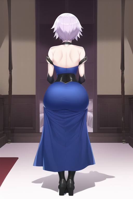 1girls ai_generated ass ass_focus ass_in_dress back_view big_ass big_butt blue_dress bottom_heavy dat_ass dress facing_away fate/apocrypha fate_(series) female female_only fully_clothed grey_hair high_heels huge_ass jack_the_ripper_(fate/apocrypha) legwear nai_diffusion pear_shaped rear_view short_hair solo stable_diffusion standing stretched_clothing thick_ass thighhighs thighs turned_around