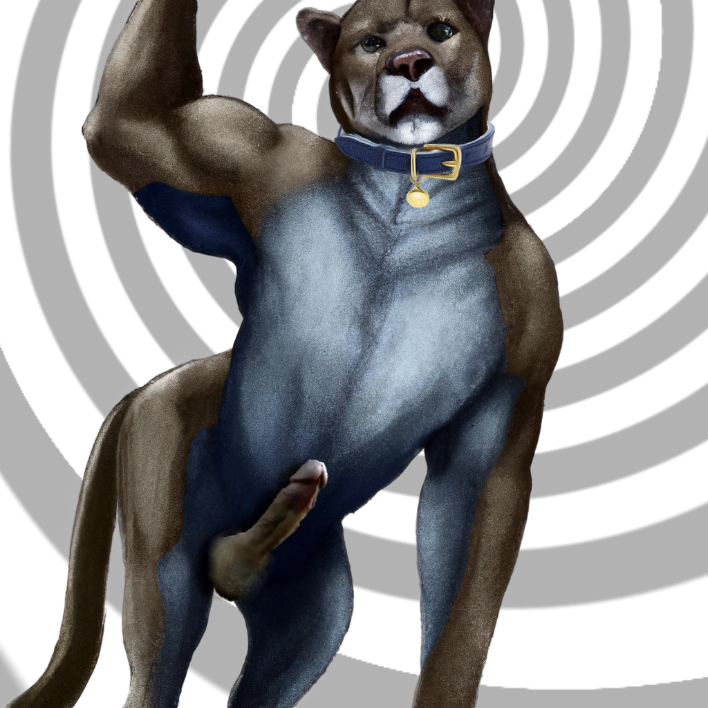 anthro collar cougar male_only master mountain_lion panther pantherine_humanoid puma