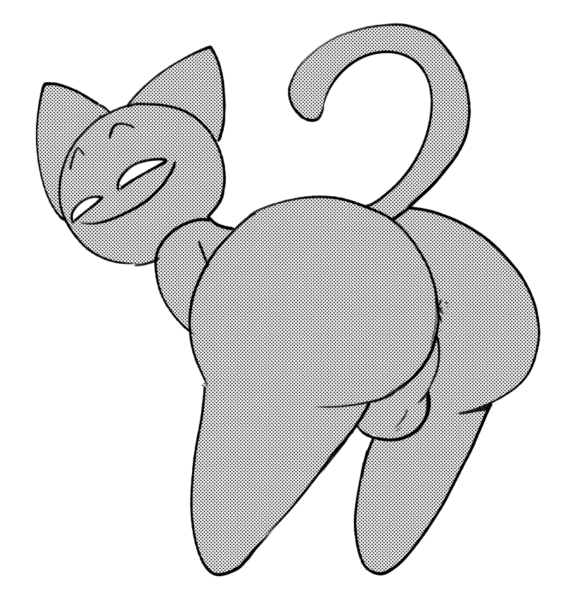 anthro anus anus_peek artist_request ass ass_focus backsack balls flipnote flipnote_studio fuzz_the_cat huge_ass male_only smug smug_expression smug_face smug_grin smug_smile teasing the_june_archive_and_restoration_project