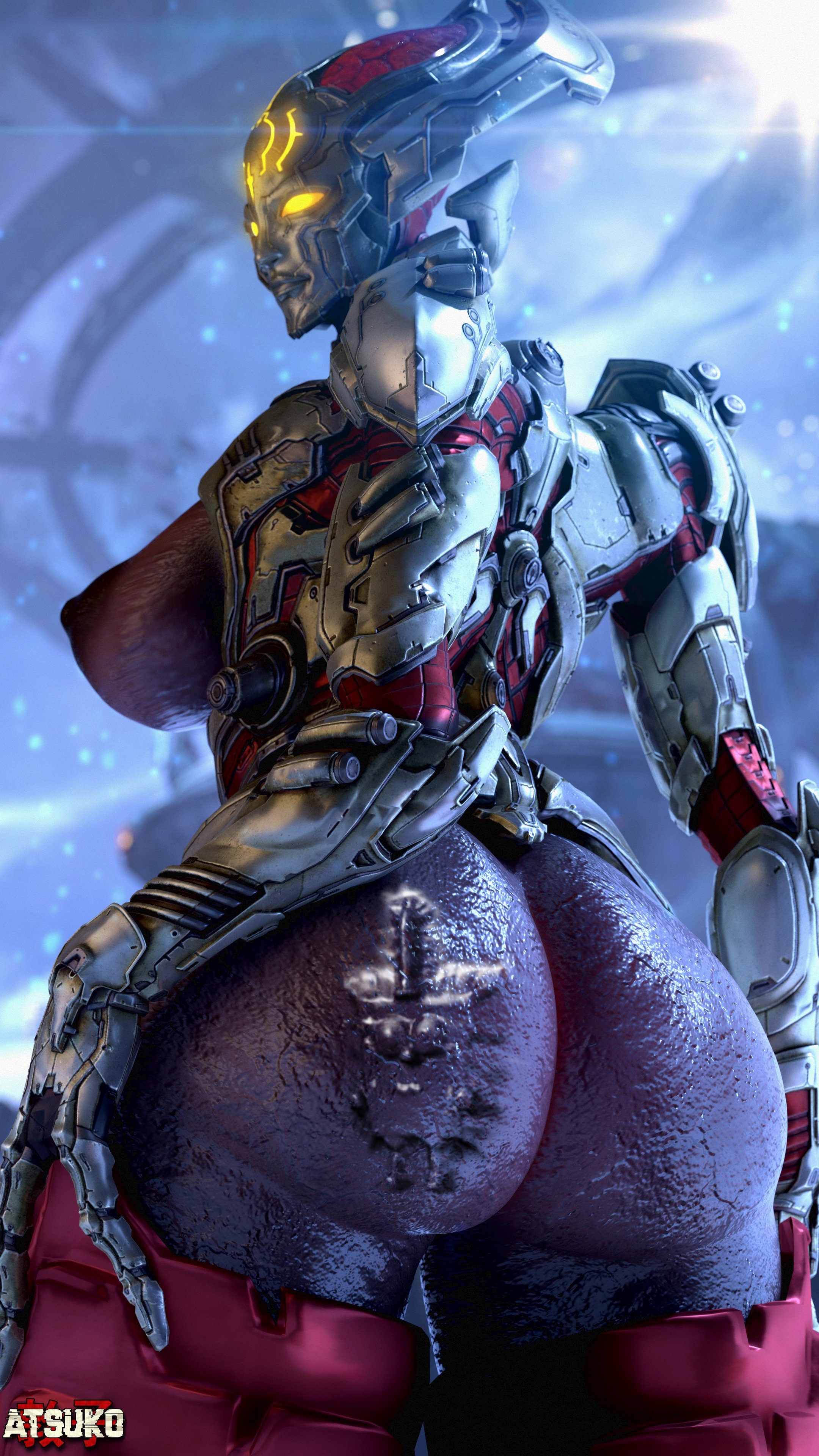 1girls, 3d, alien, alien girl, ass, atsuko (artist), big ass, big breasts, breasts, demon, demon girl, divine slut, doom, female, female only, goddess, khan maykr, mechanic, monster, monster girl, nipples, red skin, smooth skin, solo, solo female, spongebob squarepants, spongebob squarepants (character), thick thighs, video games, wide hips, yellow eyes