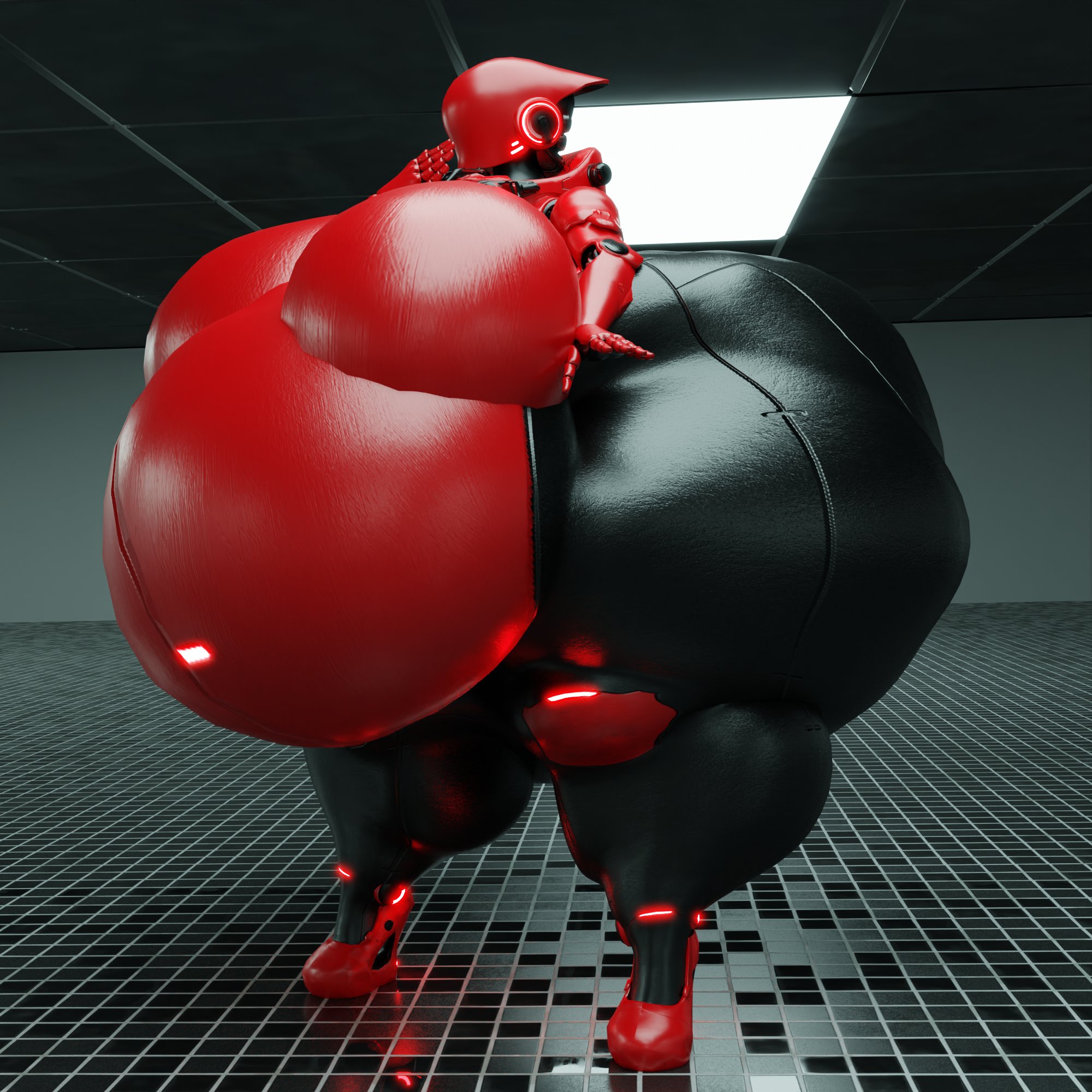 3d, big breasts, breasts, female, haydee, haydee (game), hyper belly, implied vore, qzk forte, tagme, vore