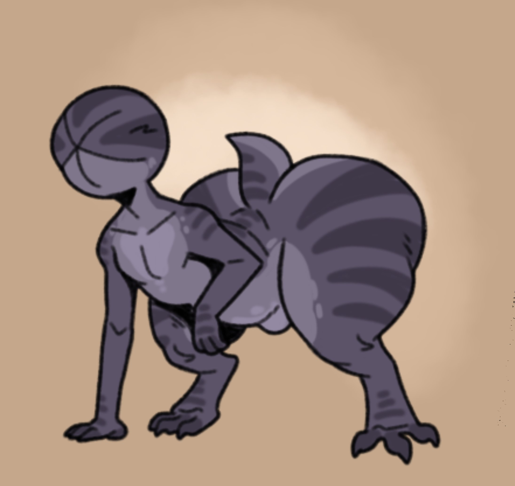 1boy, ass, ass bigger than head, big ass, big butt, bubble butt, bulge, curvaceous, curvy, curvy figure, demogorgon, femboy, girly, huge ass, information at source, male, male only, no eyes, nude, pet, scut tail, semi-anthro, solo, solo male, species sheet, stranger things, tail, thick thighs, torururuu, voluptuous, voluptuous male, wide hips