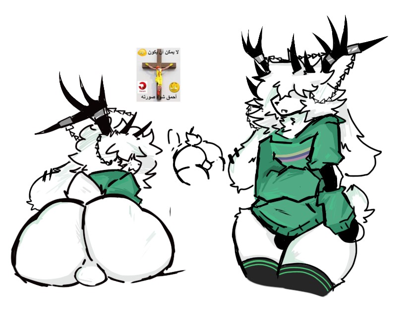 1boy, ass, balls, fat ass, femboy, furry, jackalope, male, meme in the background, noctari, roblox, roblox avatar, robloxian, self upload, solo male, tagme, thighs