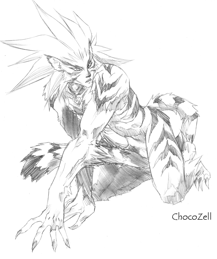 1boy breath_of_fire chocozell feline furry male male_only nude penis rei_(breath_of_fire) sketch solo video_games woren