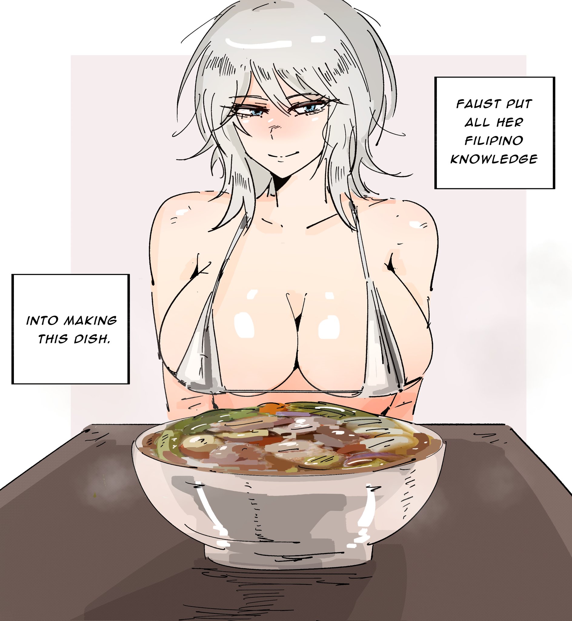 1girls, arczaeon, bikini, breasts, faust (limbus company), female, female only, huge breasts, human, large breasts, limbus company, project moon, solo, solo female