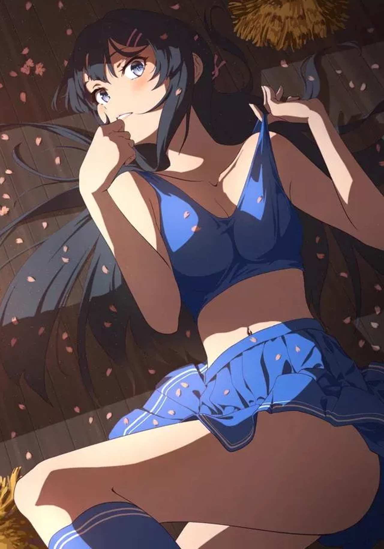 1girls, black hair, female, female only, sakurajima mai, seishun buta yarou wa bunny girl senpai no yume wo minai