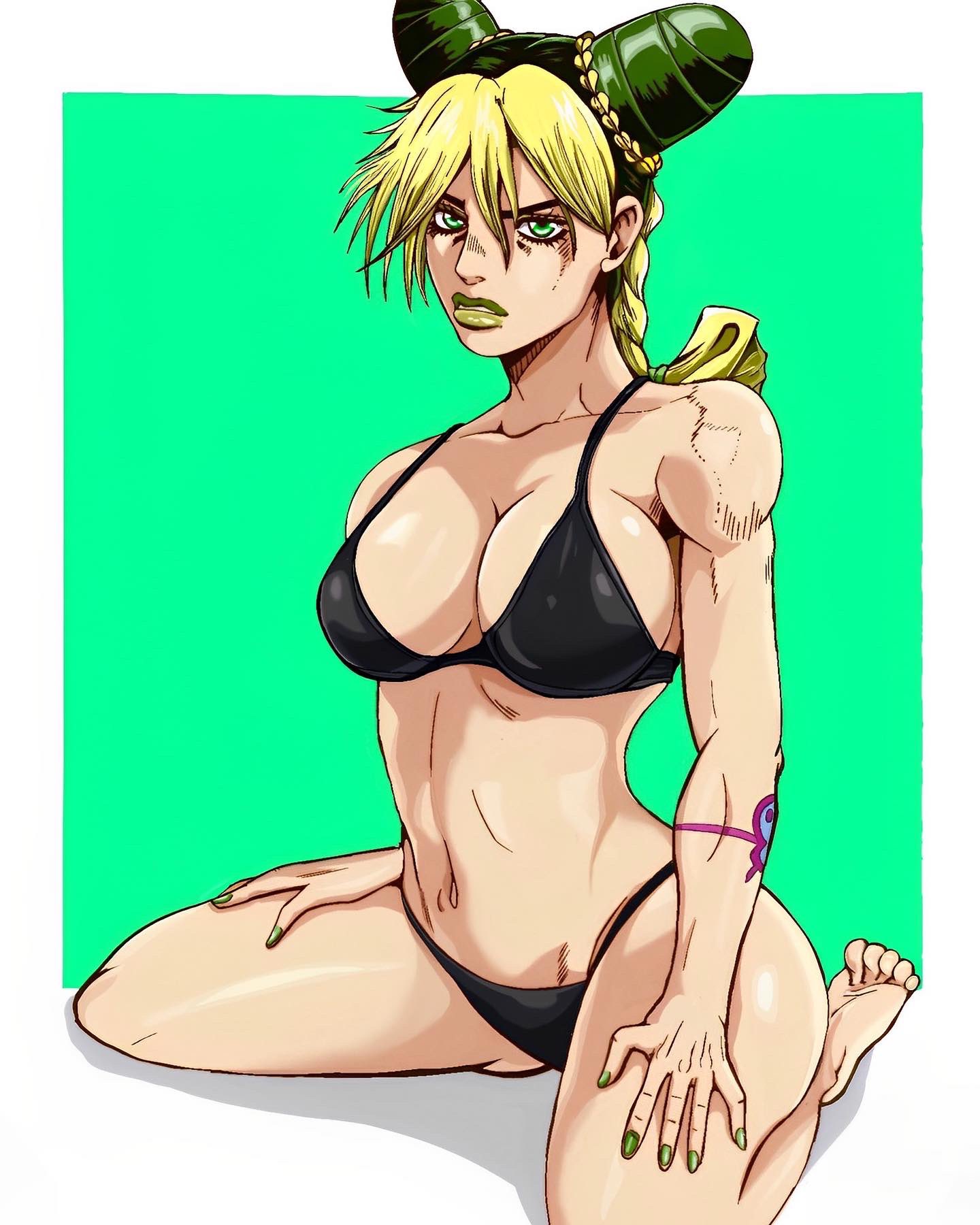 1girls big_ass big_breasts bikini breasts jojo's_bizarre_adventure jolyne_kujo stone_ocean tagme tattoo z3husky