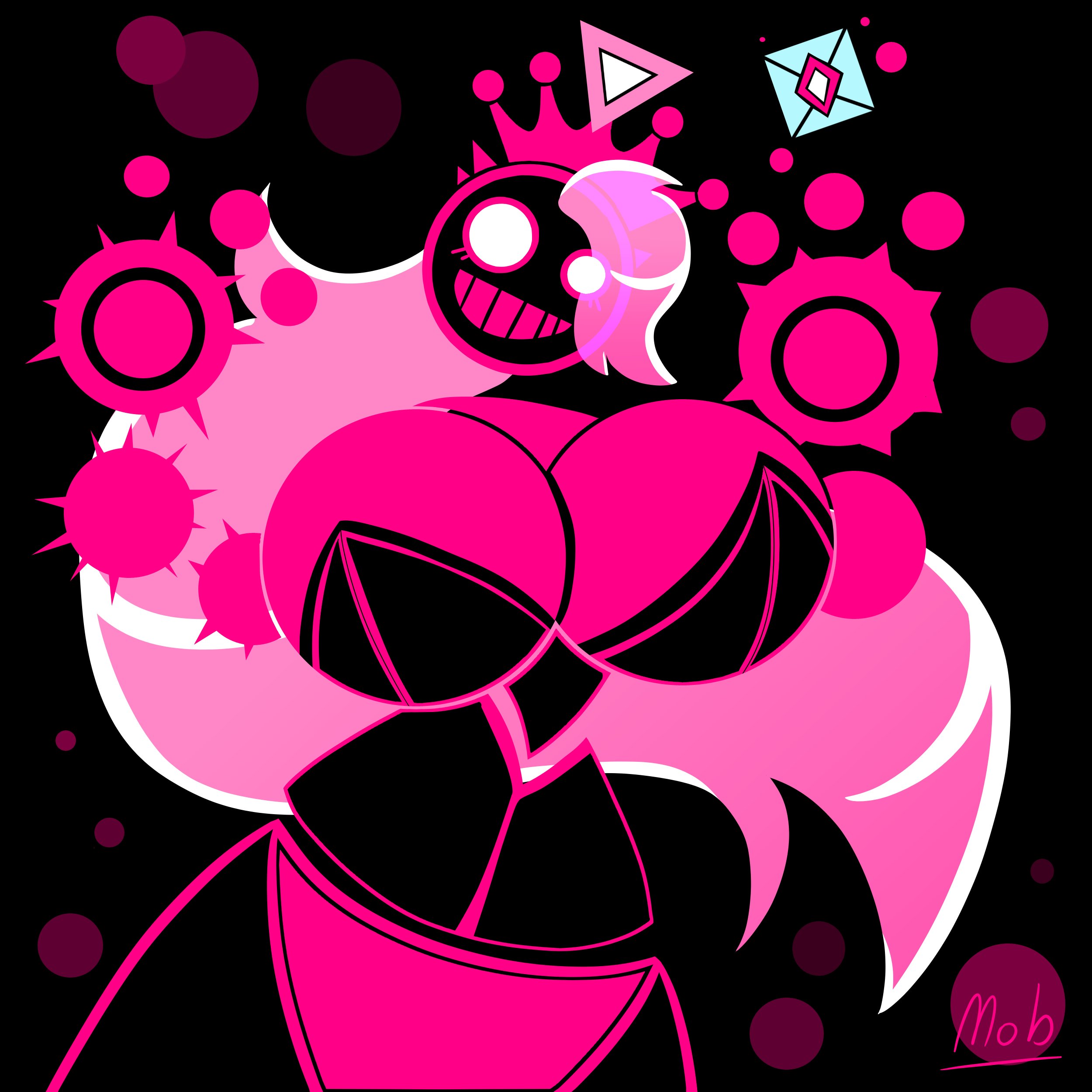 big breasts, blixer, breasts, clothed, dress, female, female only, huge breasts, inner sideboob, just shapes and beats, no bra, oddly bally, rule 63, sideboob