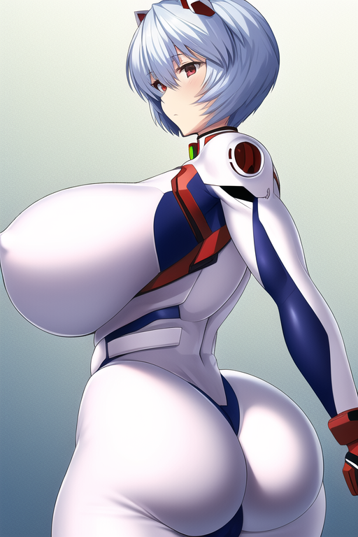 1girls, ai generated, alternate ass size, alternate breast size, ass, big ass, big breasts, big butt, blue hair, bodysuit, breasts, curvaceous, curvy, female, female only, hips, huge ass, huge breasts, huge butt, nai diffusion, neon genesis evangelion, plugsuit, red eyes, rei ayanami, short hair, skin tight, solo, stable diffusion, thick thighs, thighs, voluptuous