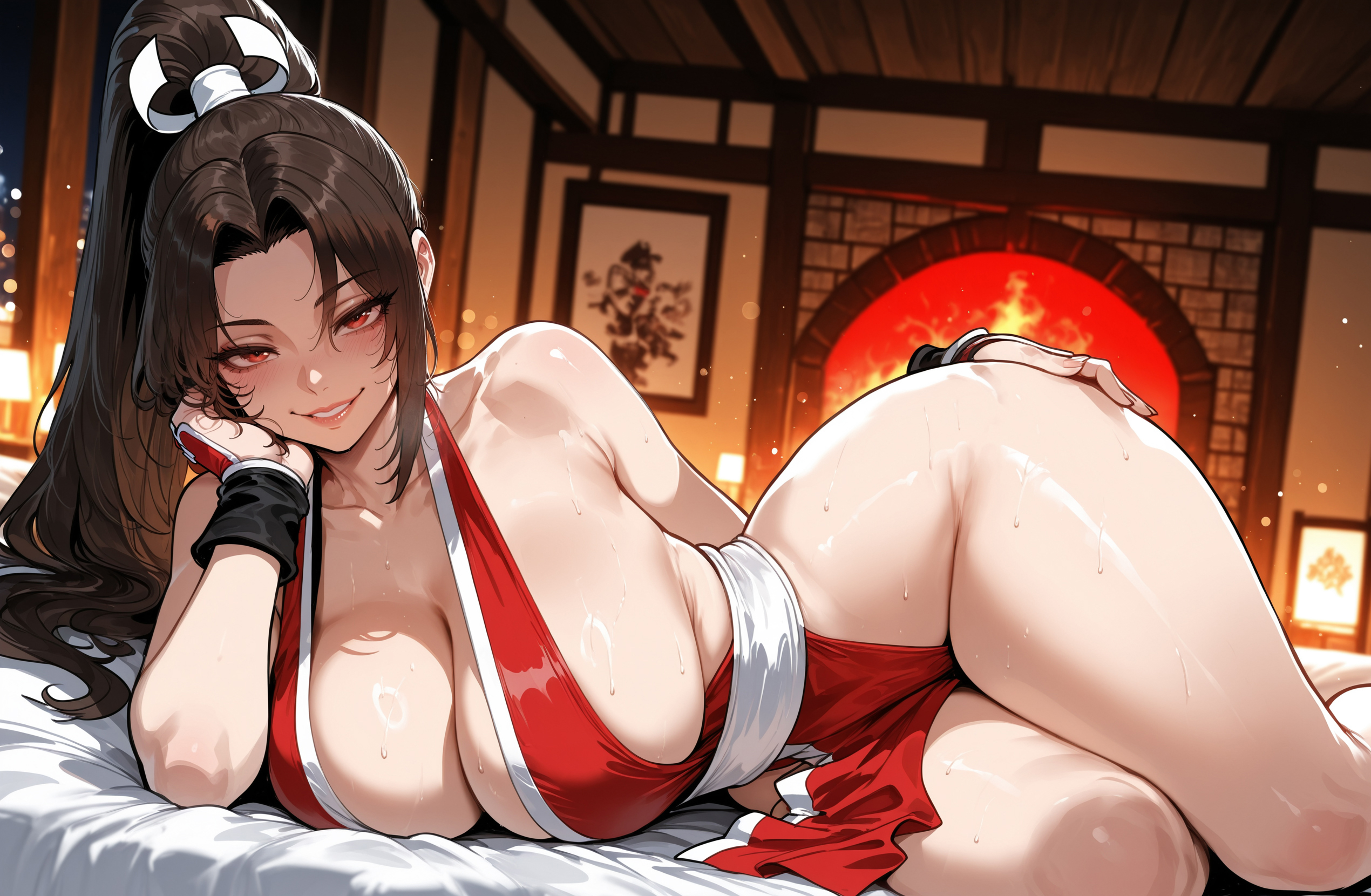 ai generated, fatal fury, female, king of fighters, mai shiranui, miyuai