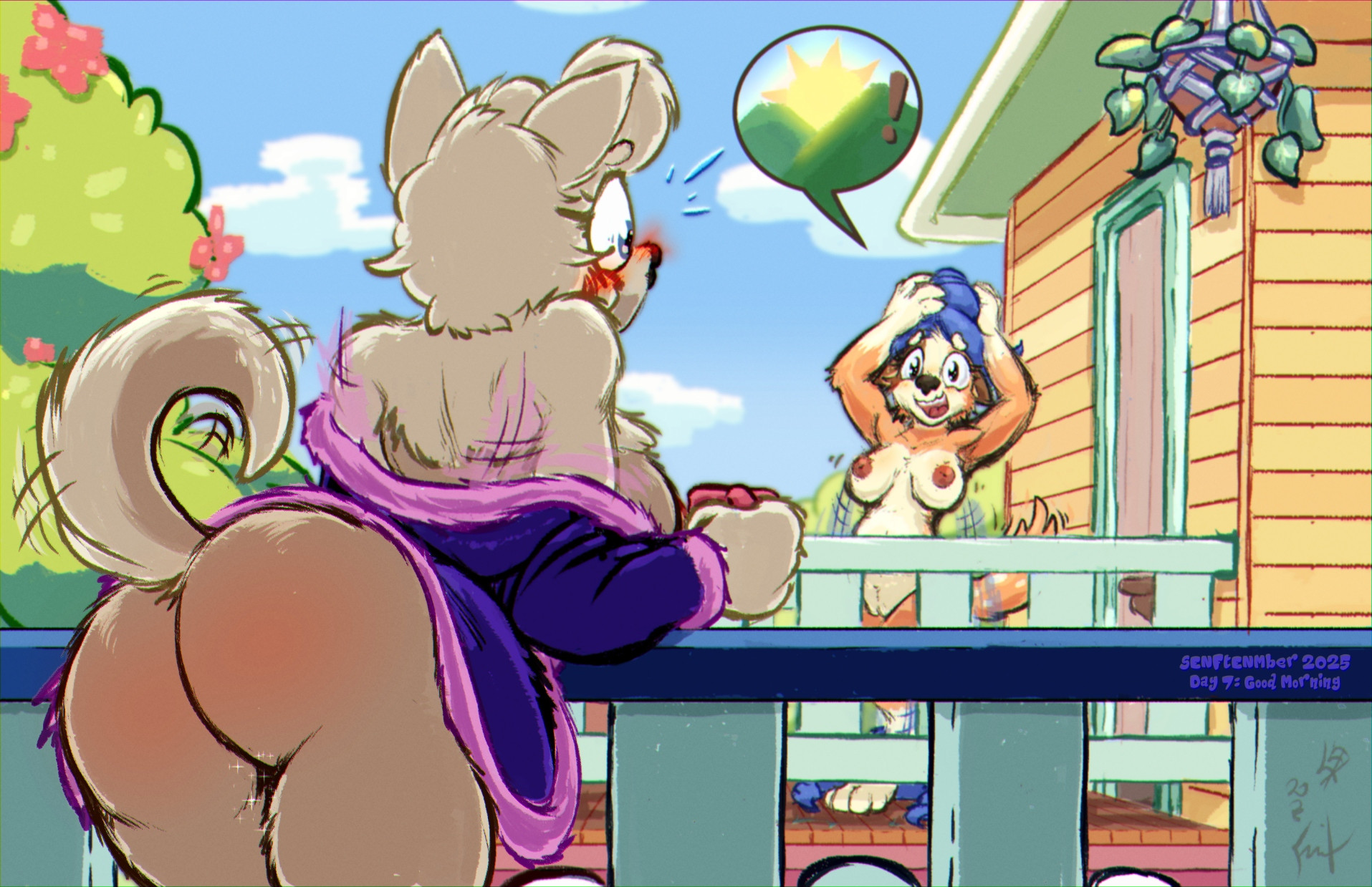 Wendy Bluey held by unseen hands in a private moment