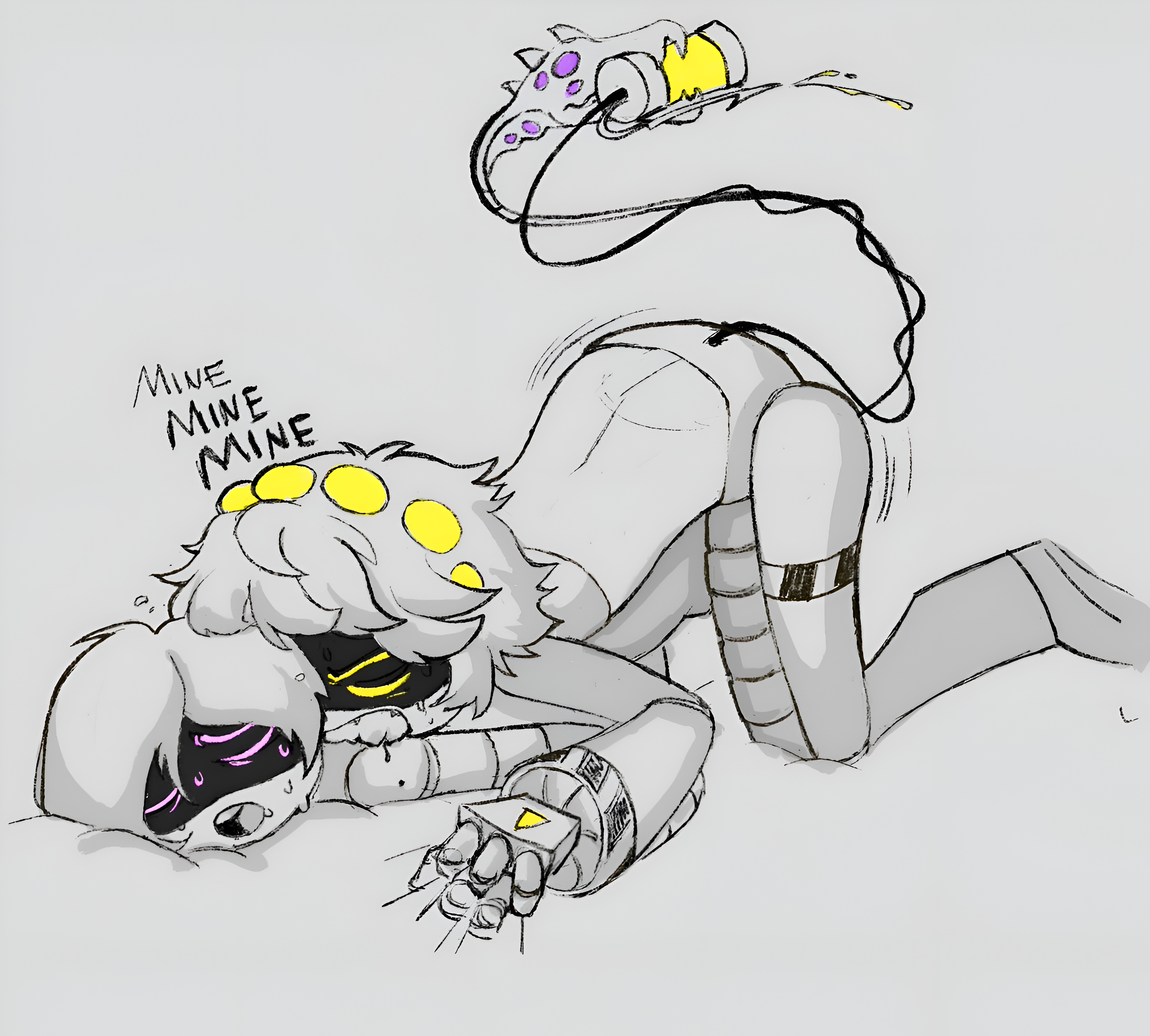 1boy1girl, artist request, bite mark, doggy style, female, glitch productions, gripping sheets, male, male/female, murder drones, n (murder drones), robot, robot humanoid, source request, tagme, uzi (murder drones)