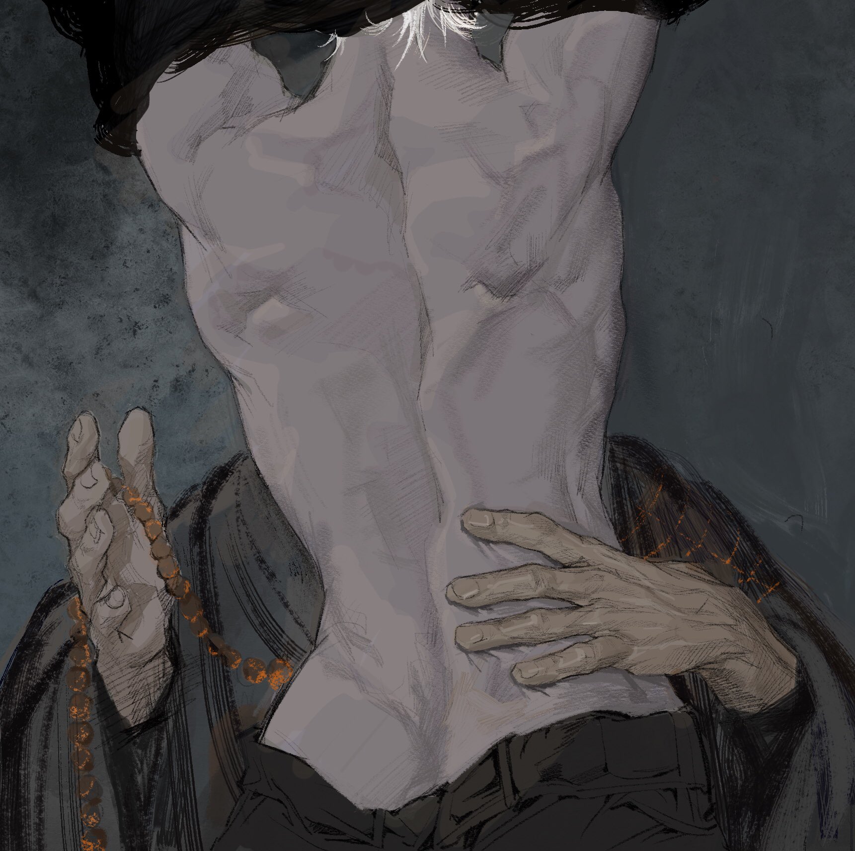2boys, chanwuway, gay, gay sex, hands behind back, hands on back, jujutsu kaisen, light skin, light-skinned male, male, male penetrated, male penetrating male, male/male, muscular, muscular arms, pale skin, pale-skinned male, satoru gojo, suguru geto, white hair, yaoi