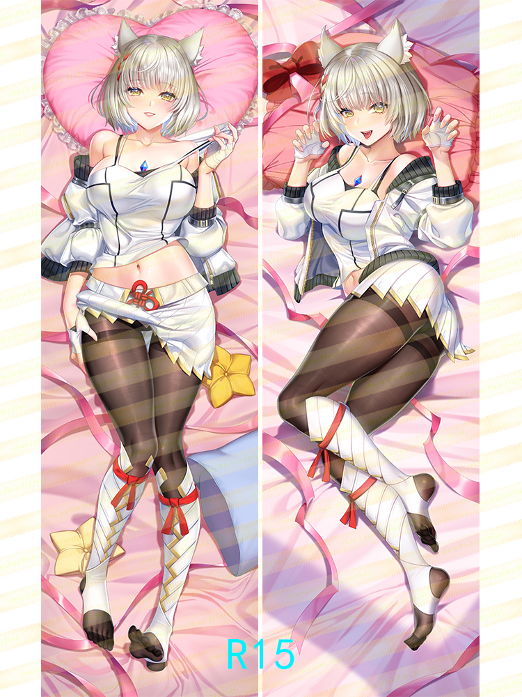 1girls ass bangs bare_shoulders bed bed_sheet belly belly_button black_bra black_legwear blush braid breasts cat_ears catgirl cirnos collar core_crystal dakimakura fangs fingerless_gloves gloves jacket knee_boots kneehighs large_breasts lifting_skirt long_sleeves lying midriff mio_(xenoblade) nintendo on_back on_bed panties pillow short_hair silver_hair skirt sleeveless_shirt smile strap_pull tank_top thick_thighs thighs undressing white_jacket white_shirt white_skirt wide_hips xenoblade_(series) xenoblade_chronicles_3 yellow_eyes