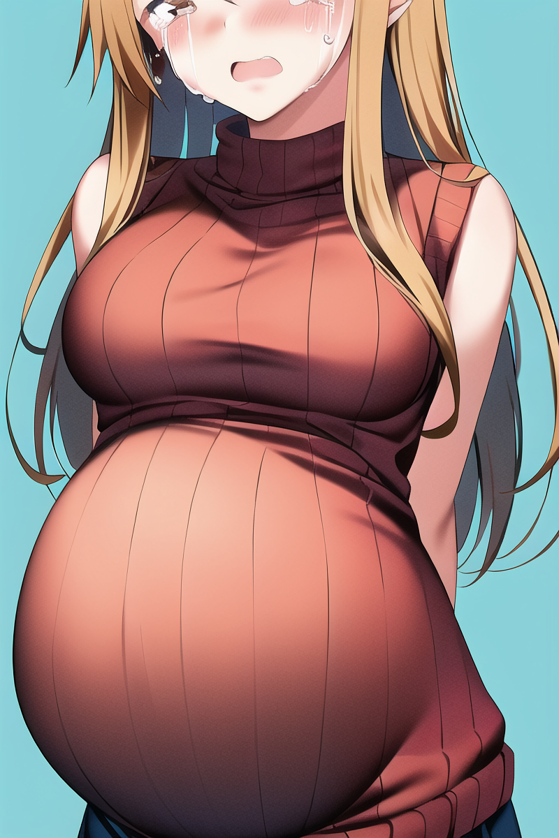 ai generated, cheating, cheating wife, female, nai diffusion, pregnant, stable diffusion, sword art online, yuuki asuna