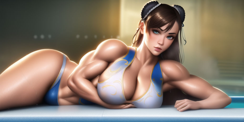 1girls, absurd res, absurdres, ai generated, asian, asian female, ass, ass focus, big ass, big butt, brown eyes, brown hair, bubble ass, capcom, chun-li, curvy, earring, earrings, fat ass, female, female focus, female only, hair ribbon, hi res, high resolution, highres, large ass, light skin, light-skinned female, muscular, muscular female, nai diffusion, solo, solo female, solo focus, spectralguardian, stable diffusion, street fighter, tagme, thick ass, toned, toned body, toned female, voluptuous, wallpaper