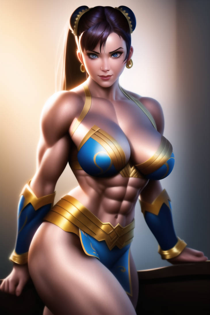 1girls, abs, absurd res, absurdres, ai generated, asian, asian female, ass, big ass, big butt, brown eyes, brown hair, bubble ass, capcom, chun-li, curvy, earring, earrings, fat ass, female, female focus, female only, hair ribbon, hi res, high resolution, highres, large ass, light skin, light-skinned female, muscular, muscular female, nai diffusion, solo, solo female, solo focus, spectralguardian, stable diffusion, street fighter, tagme, thick ass, toned, toned body, toned female, voluptuous, wonder woman (cosplay)