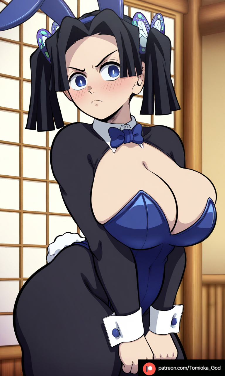 1female, 1girls, ai generated, beautiful, big breasts, blush, breasts, bunny ears, bunnysuit, cute, demon slayer, female, female only, kanzaki aoi (kimetsu no yaiba), kimetsu no yaiba, patreon, patreon artist, patreon link, patreon username, seductive, sexy, sexy body, sexy female