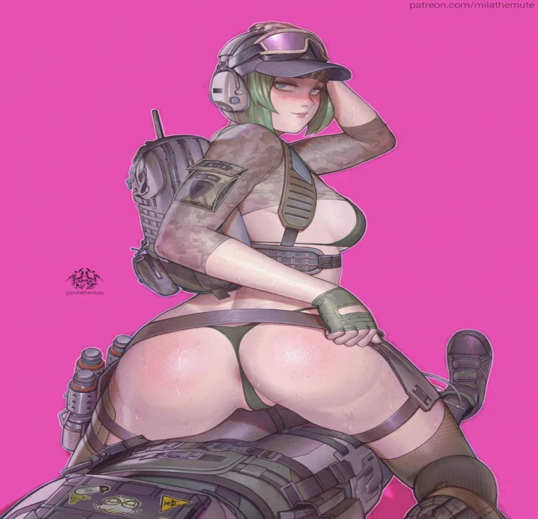 ass ass_focus dokkaebi_(rainbow_six) ela_(rainbow_six) female_only looking_back mila_the_mute panties rainbow_six rainbow_six_siege shirt_up sideboob tom_clancy ubisoft