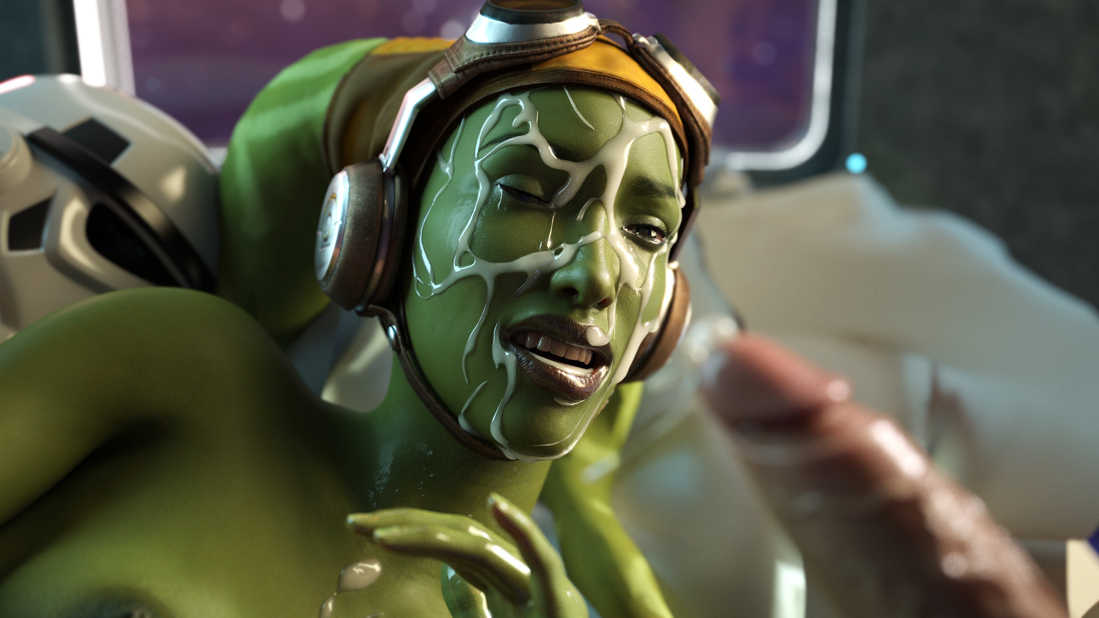 3d, alien, alien girl, cum, disney, drinkerofskies, facial, female, green skin, hera syndulla, human, interspecies, male, penis, sex, star wars, star wars rebels, tagme, twi'lek, uncensored, unseen male face