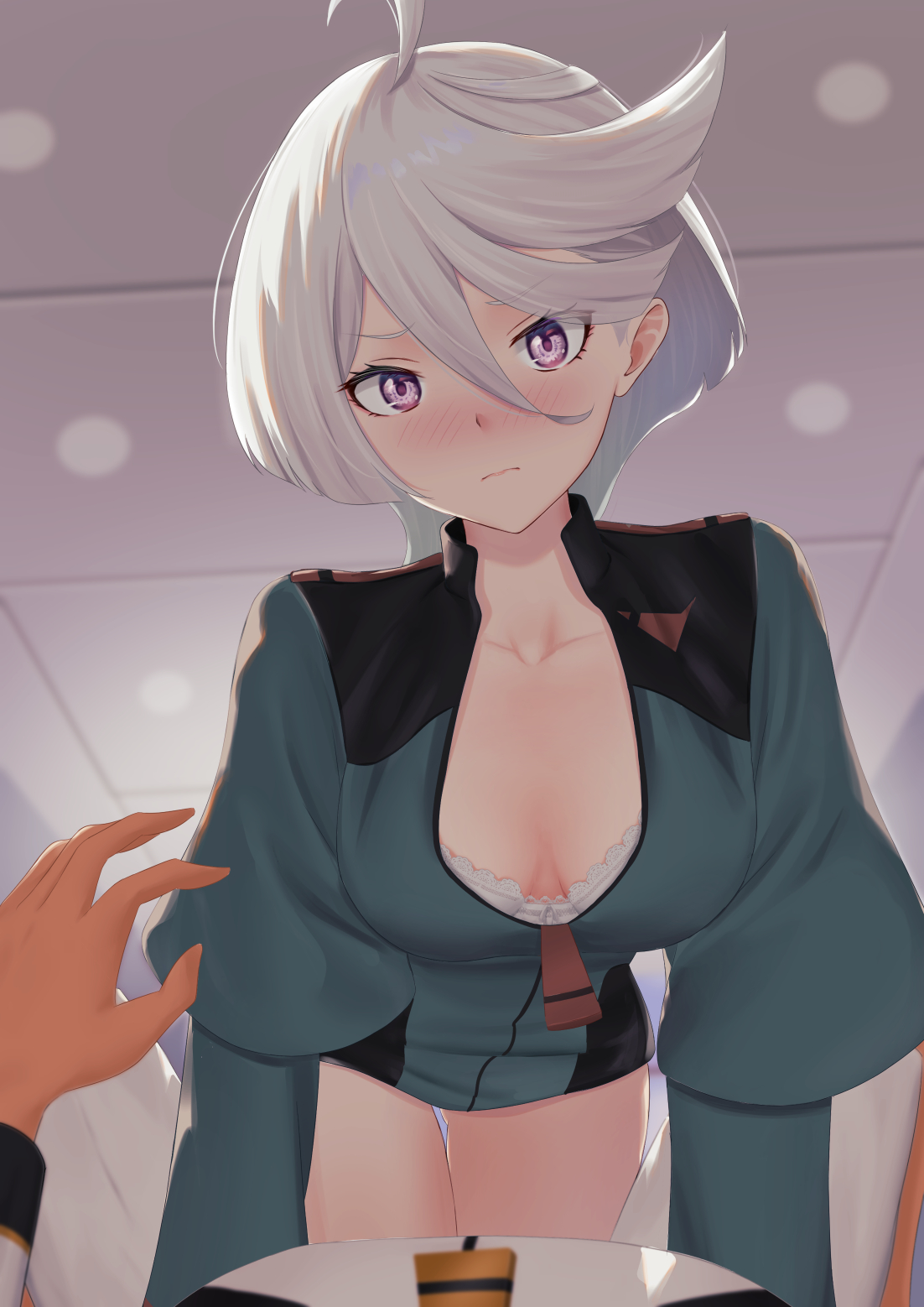 bottomless, bra, cleavage, clothed, female, female only, gundam, gundam suisei no majo, miorine rembran, ranjo, suletta mercury, yuri