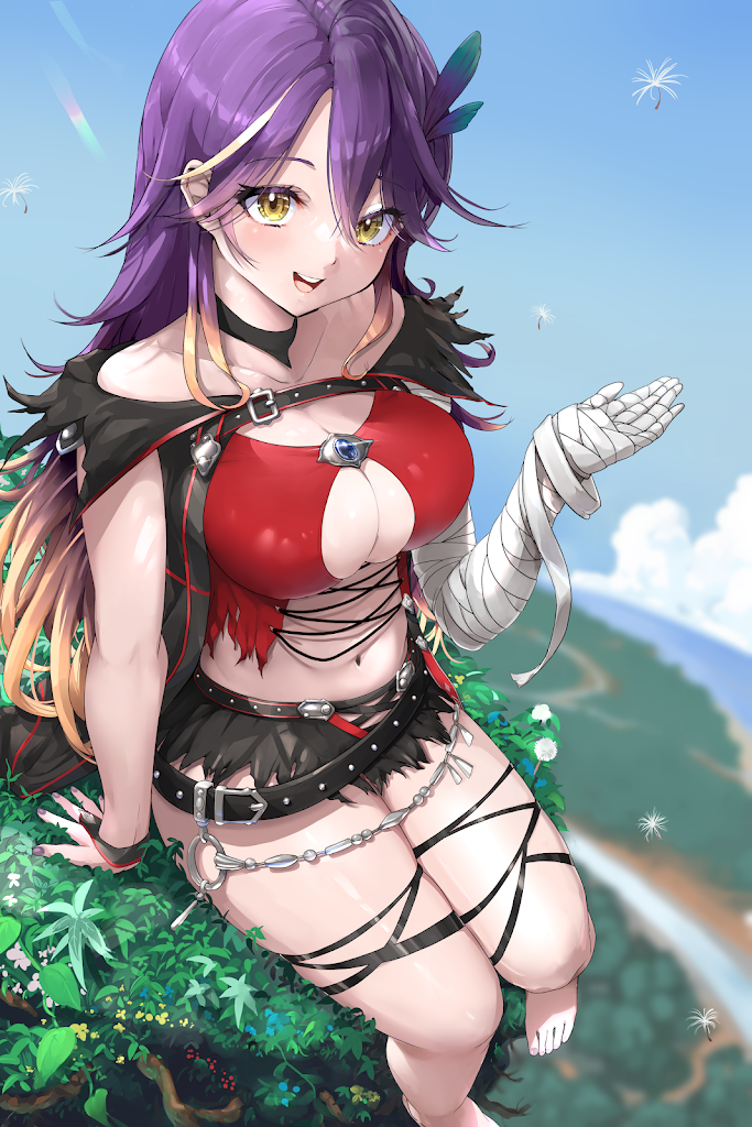 1girls boob_window breasts cleavage cosplay female female_only light-skinned_female light_skin lua_asuka navel production_kawaii thighs velvet_crowe velvet_crowe_(cosplay) virtual_youtuber