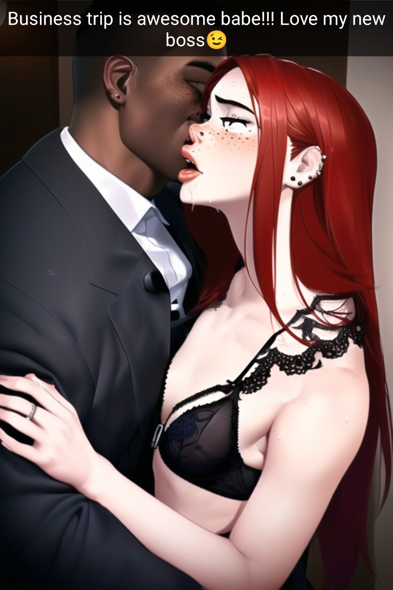 ai generated, cheating, cheating wife, cuckold, dark skin, dark-skinned male, edit, female, female focus, ginger, male, nai diffusion, original, stable diffusion