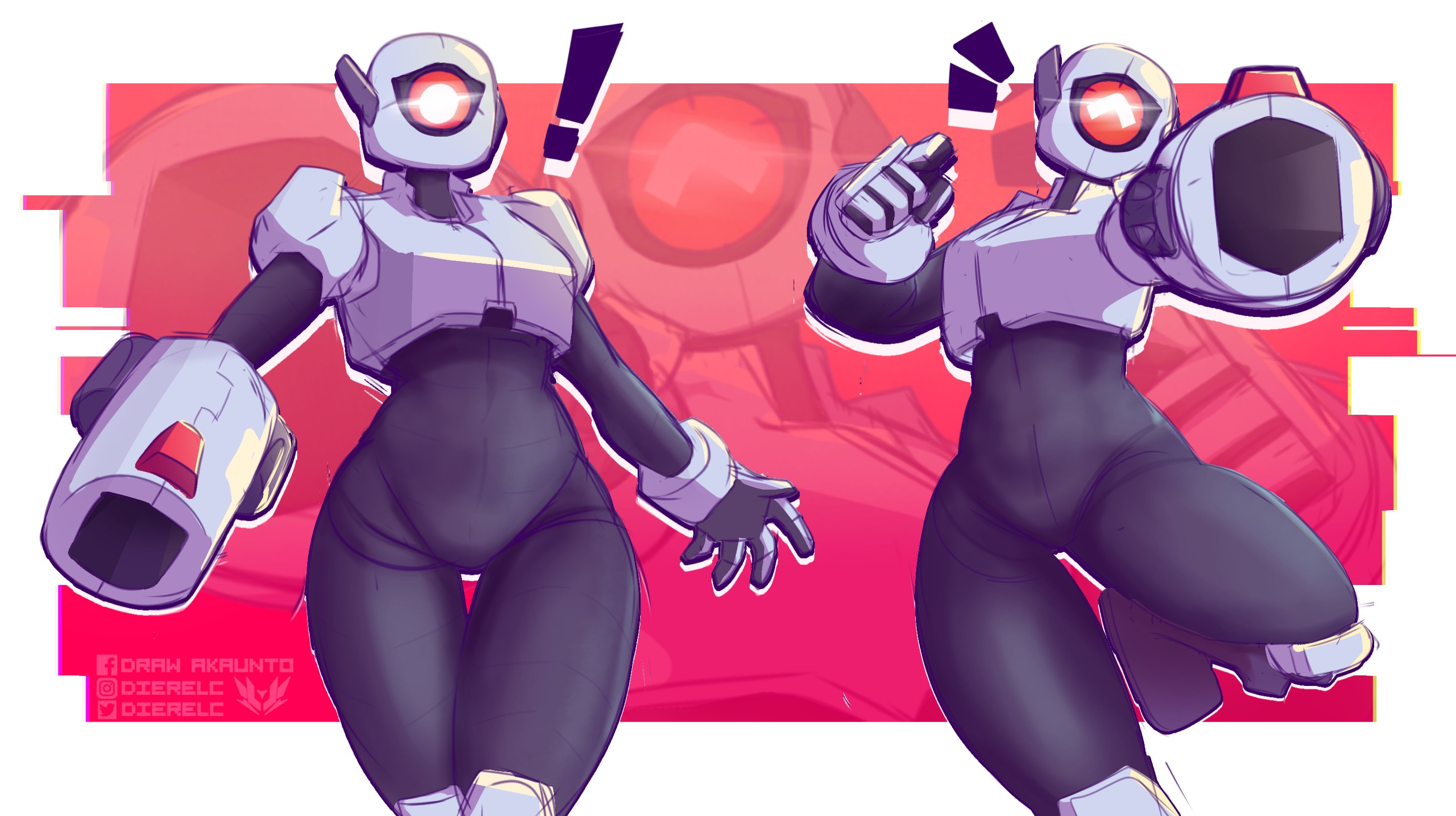 1 eye, brawl stars, dierelc, red eyes, rule 63, sniper bot