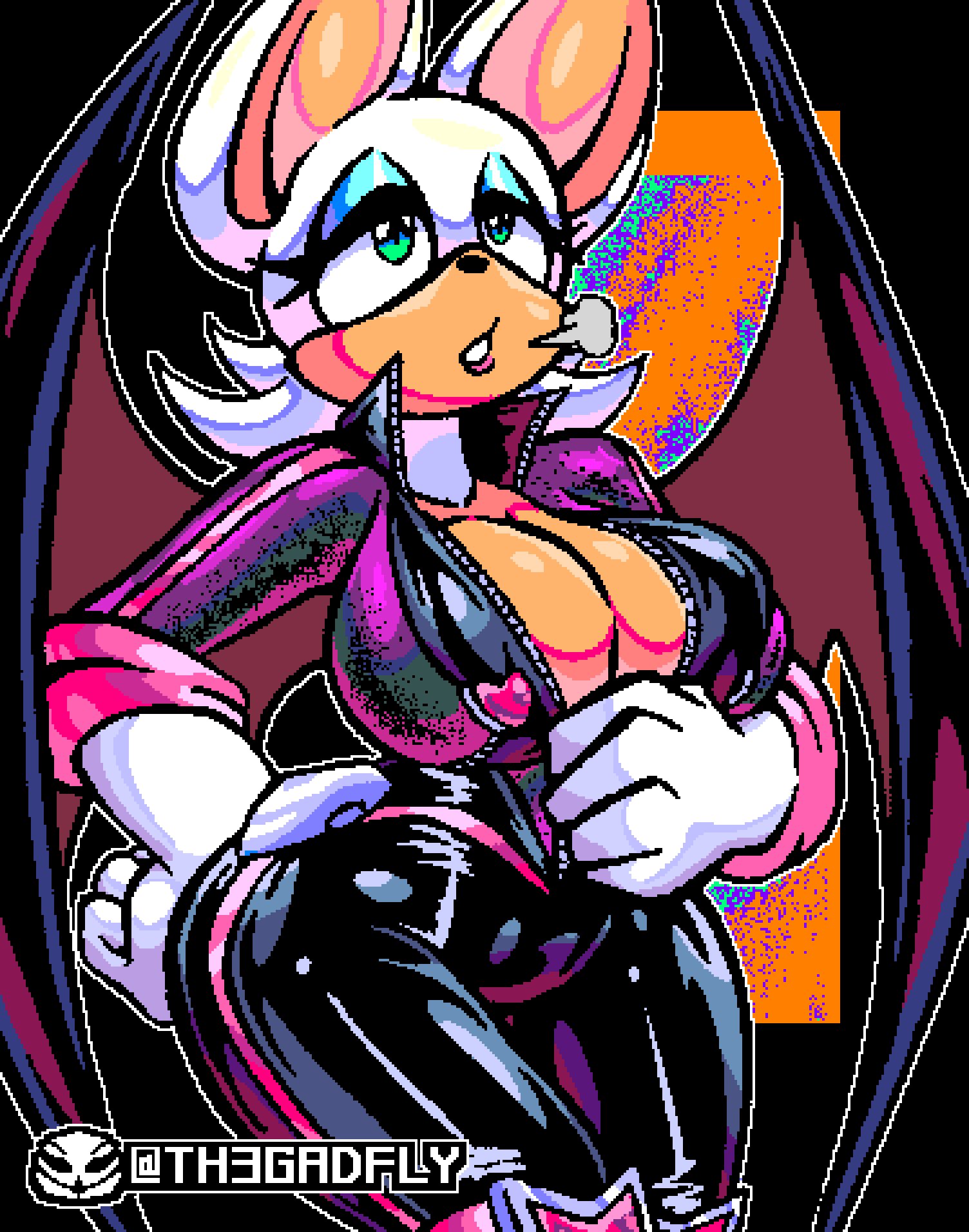 1girls anthro artist_signature bat bat_wings big_breasts bodysuit breasts cleavage curvy curvy_figure female female_focus huge_breasts netflix retro_artstyle rouge_the_bat rouge_the_bat_(prime) sega sighing solo solo_female sonic_(series) sonic_prime th3gadfly unzipped unzipped_bodysuit unzipping_bodysuit wide_hips