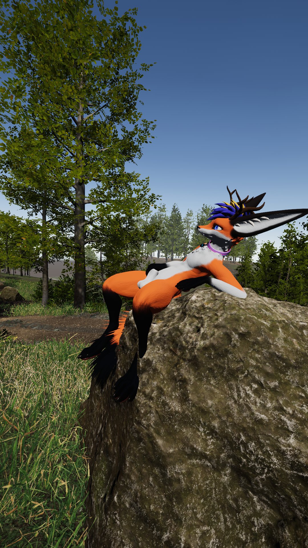 anthro anthro_only canid fox fur furry furry_only male_only orange_fur rexouium tagme twitter vr_media vrchat vrchat_avatar wenge white_fur