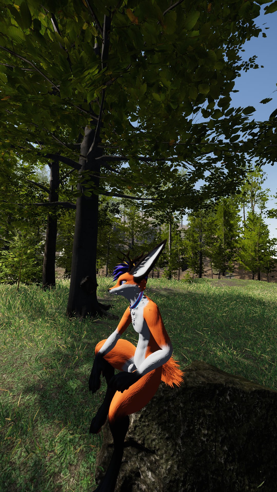 anthro anthro_only canid fox fur furry furry_only male_only orange_fur rexouium tagme twitter vr_media vrchat vrchat_avatar wenge white_fur