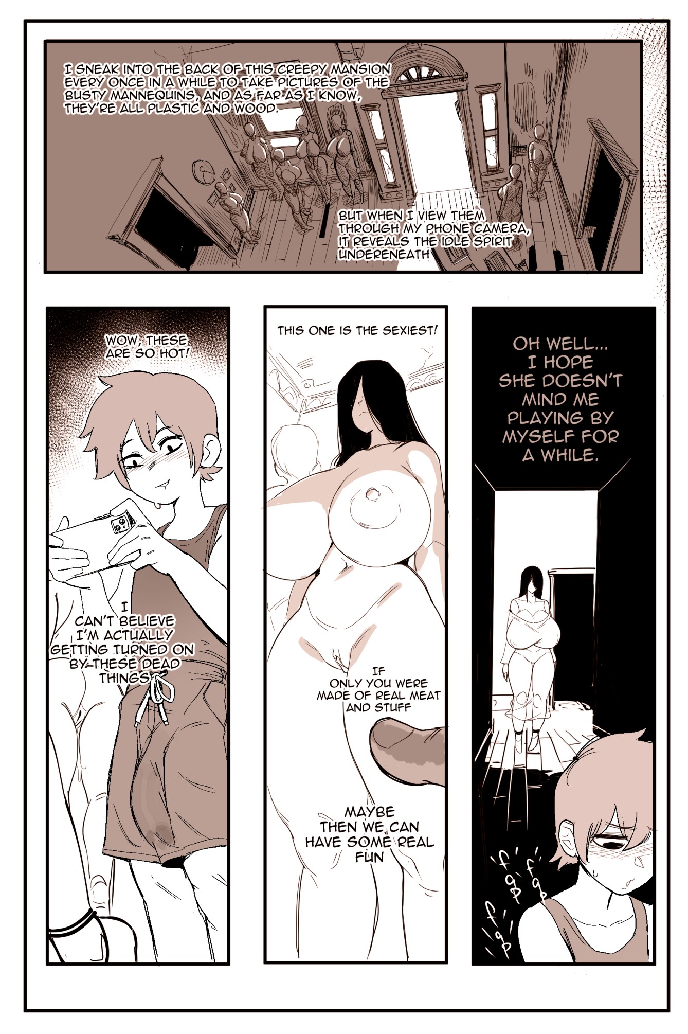 ass, big ass, big breasts, big penis, black hair, breasts, breasts bigger than head, completely nude, erect nipples, female, greasymeta, male, mannequin, nipples, nude, penis, tagme, tall female, the ring, thick thighs, wide hips, yamamura sadako