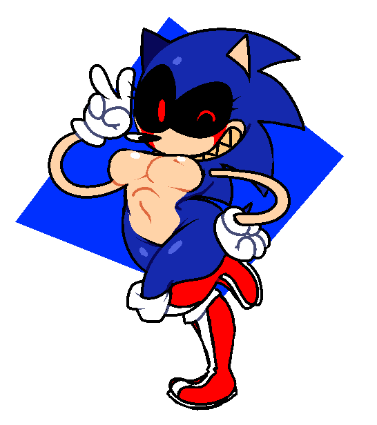 1girls black_sclera female female_only horaco peace_sign red_eyes rule_63 smile sonic.exe sonic.exe_(character) sonic.exe_(creepypasta) sonic.exe_(series) sonic_(series) sonica.exe tagme teeth teeth_showing thehoraco transparent_background wink