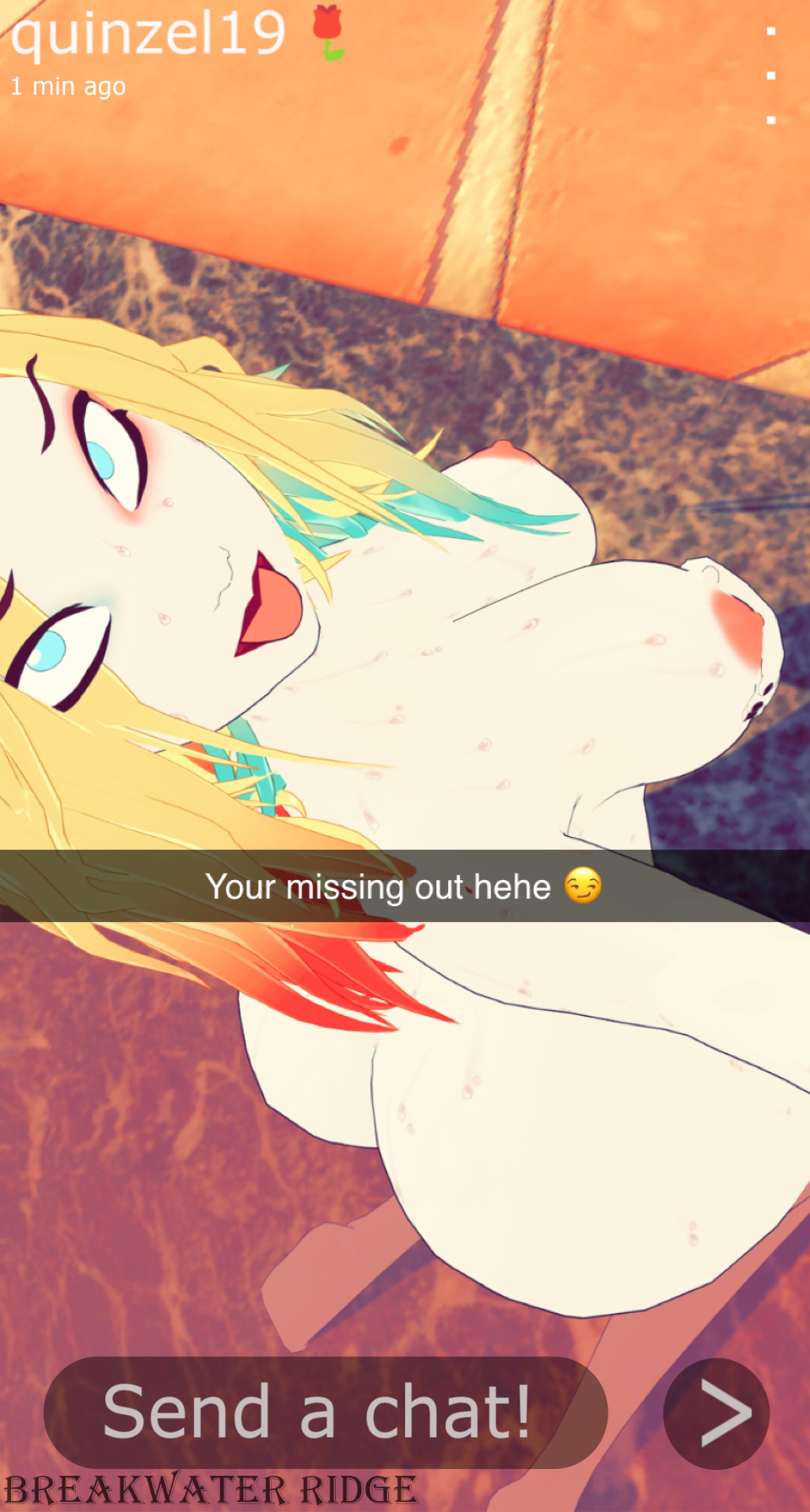 3d batman_(series) breakwater_ridge completely_naked completely_naked_female completely_nude completely_nude_female dc dc_comics female harley_quinn harley_quinn_(2019) harley_quinn_(series) male selfie snapchat solo