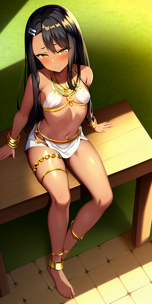 1girls ai_failure ai_generated black_hair blush breasts brown_eyes clothed clothing egyptian egyptian_clothes egyptian_mythology female_focus female_only hayase_nagatoro hi_res long_hair looking_at_viewer nai_diffusion navel pixiz-sama please_don't_bully_me,_nagatoro revealing_clothes simple_background small_breasts solo stable_diffusion tan tan_skin tanned